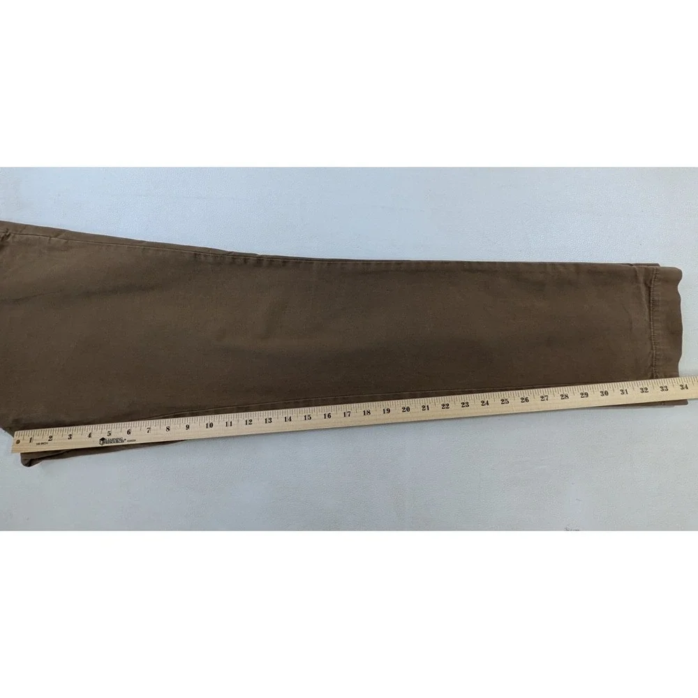 Banana Republic Fulton Chino Pants Mens 34x36 Khaki Straight Slim Office‎ Casual